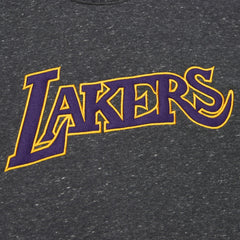 Los Angeles Lakers Black Out Collection Snow Washed Vintage Logo Pullover Sweatshirt Black - NBA