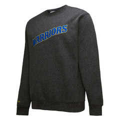 Golden State Warriors Black Out Collection Snow Washed Vintage Logo Pullover Sweatshirt Black - NBA