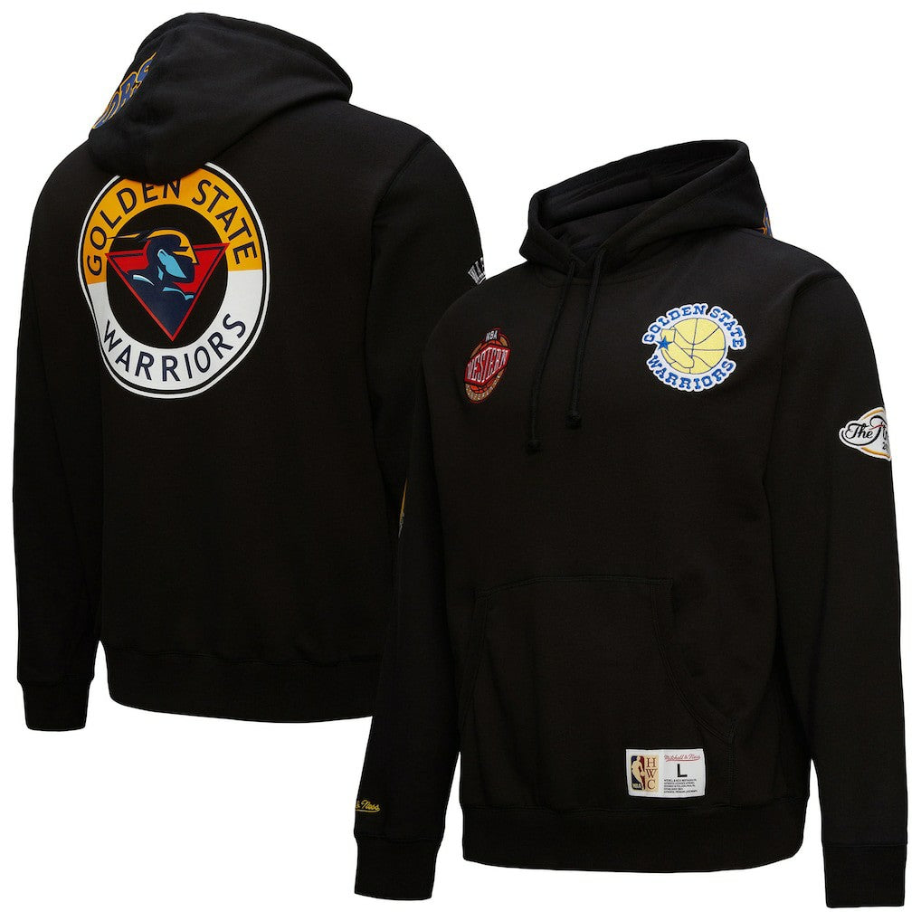 Golden State Warriors Hardwood Classics Blackout Collection Pullover Hoodie Black - NBA