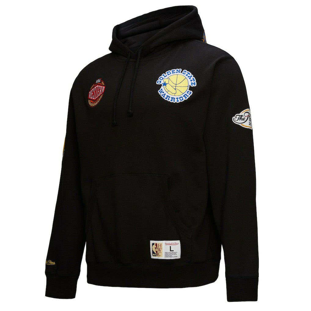 Golden State Warriors Hardwood Classics Blackout Collection Pullover Hoodie Black - NBA