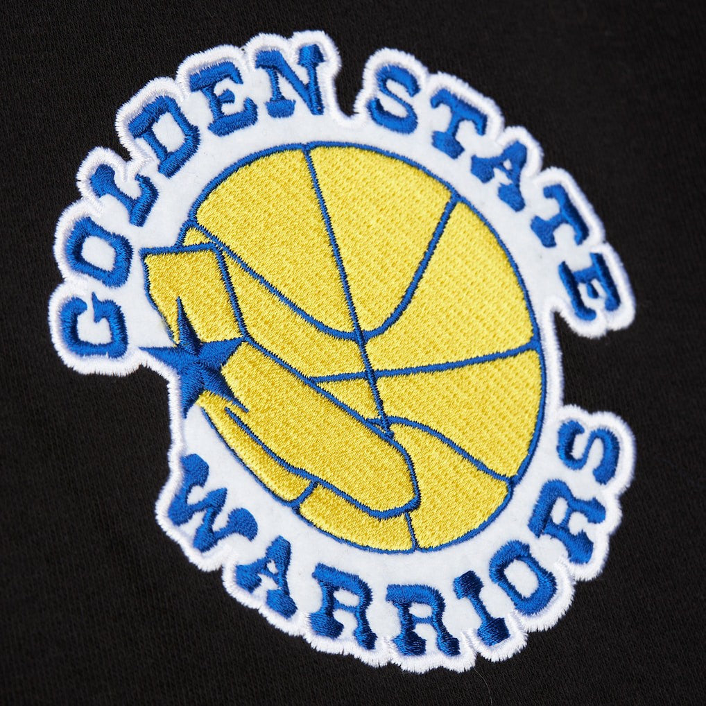 Golden State Warriors Hardwood Classics Blackout Collection Pullover Hoodie Black - NBA