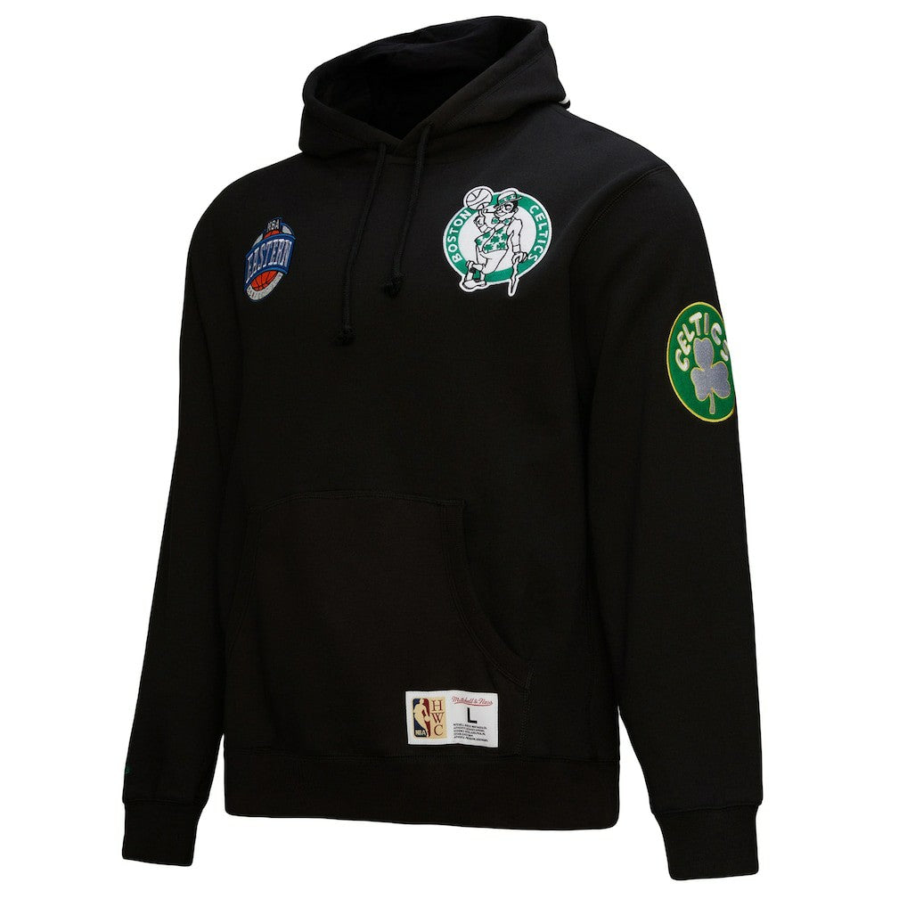 Boston Celtics Hardwood Classics Blackout Collection Pullover Hoodie Black - NBA