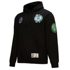 Boston Celtics Hardwood Classics Blackout Collection Pullover Hoodie Black - NBA