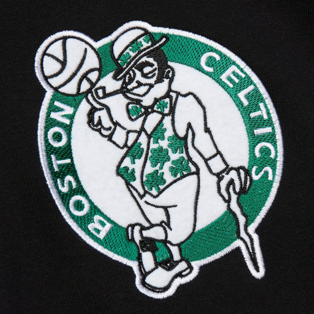 Boston Celtics Hardwood Classics Blackout Collection Pullover Hoodie Black - NBA