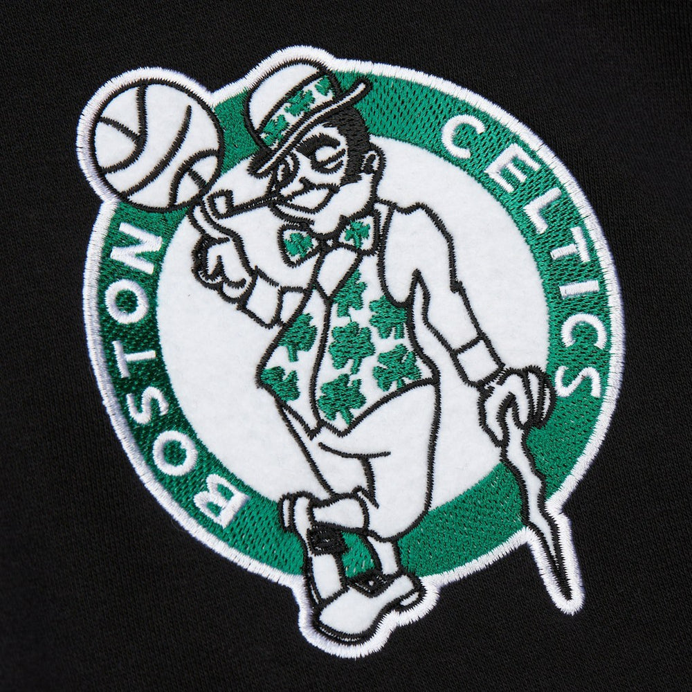 Boston Celtics Hardwood Classics Blackout Collection Pullover Hoodie Black - NBA