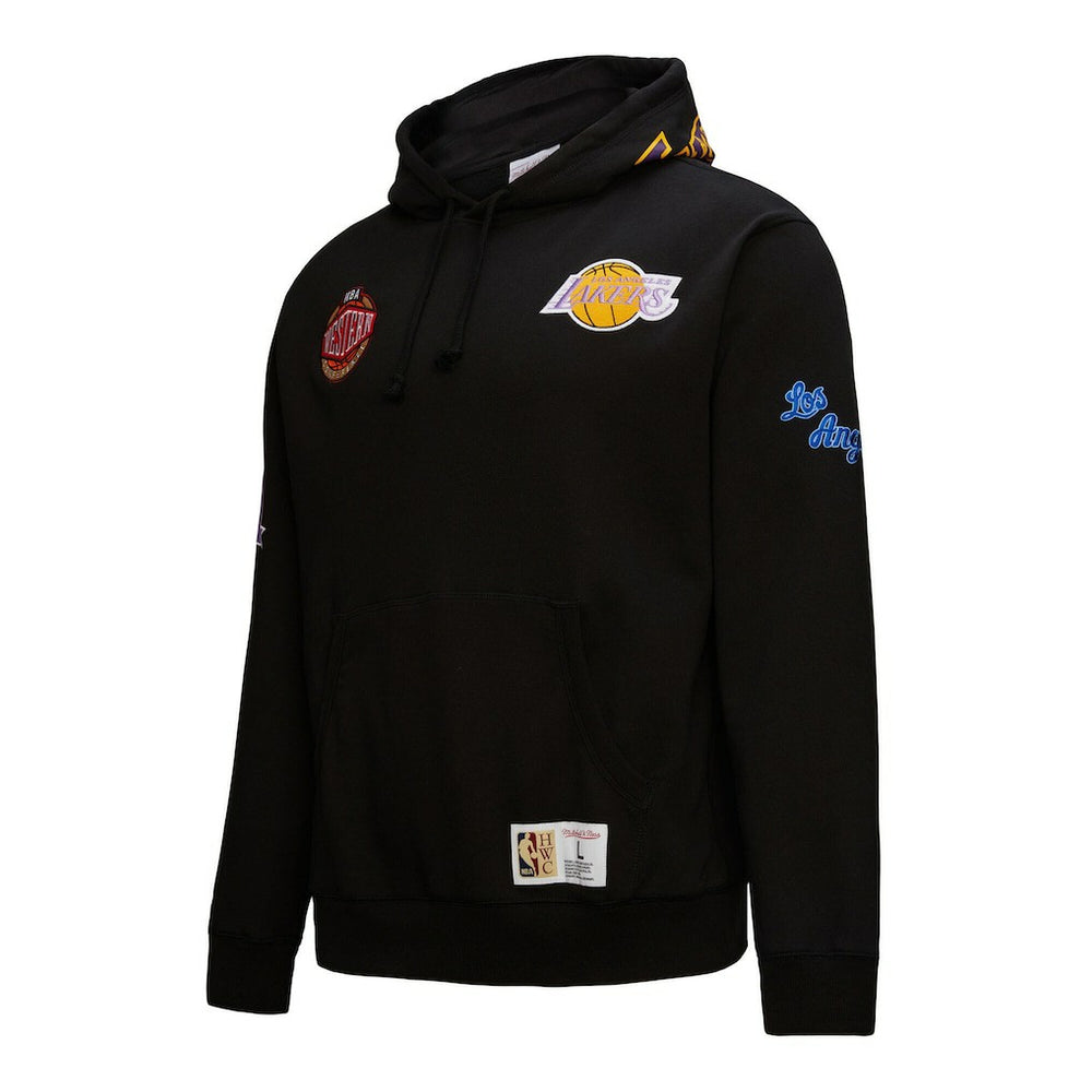 Los Angeles Lakers Hardwood Classics Blackout Collection Pullover Hoodie Black - NBA