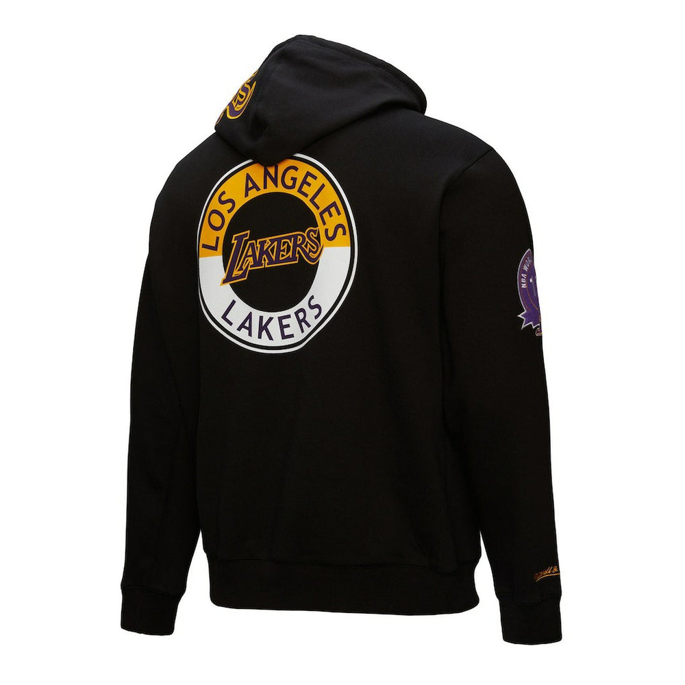 Los Angeles Lakers Hardwood Classics Blackout Collection Pullover Hoodie Black - NBA