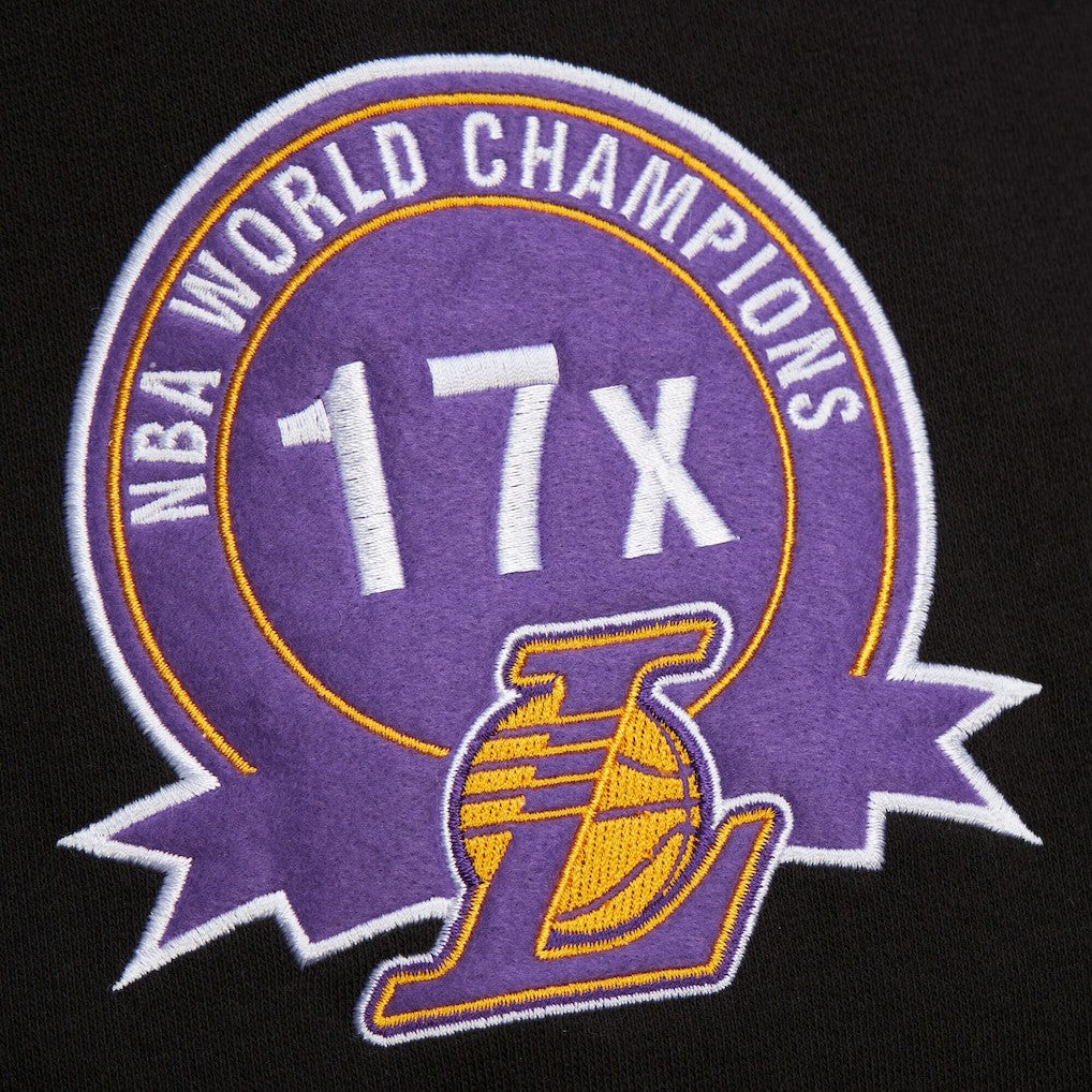 Los Angeles Lakers Hardwood Classics Blackout Collection Pullover Hoodie Black - NBA