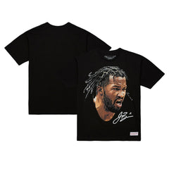 Jalen Brunson NBA Unisex Real Big Face Player T-Shirt Black - NBA