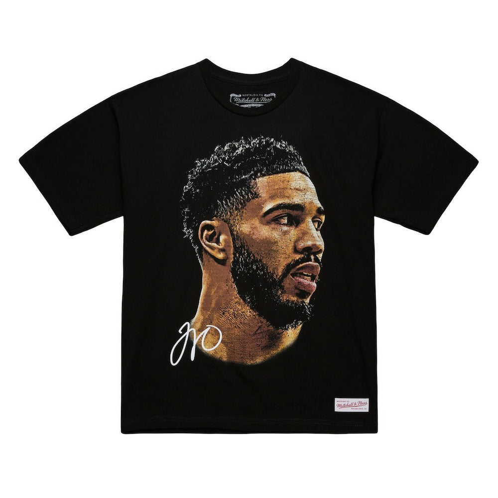 Jayson Tatum NBA Unisex Real Big Face Player T-Shirt Black - NBA