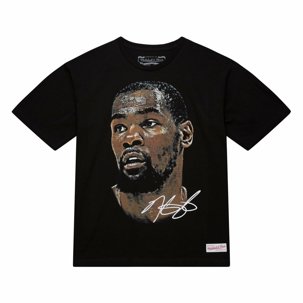 Kevin Durant NBA Unisex Real Big Face Player T-Shirt Black - NBA