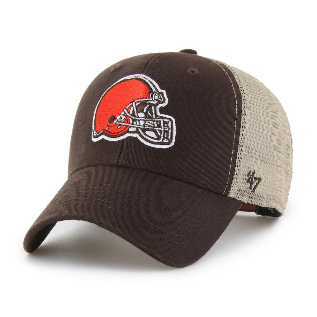 Cleveland Browns '47 Flagship MVP Trucker Adjustable Hat Brown/Natural | 47 brand