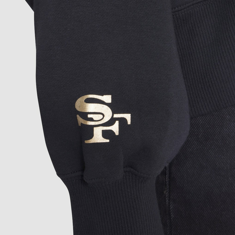 San Francisco 49ers Women's 2025 Rivalries Collection Oversized Phoenix Fleece Sweatshirt Black | Nike for Sale