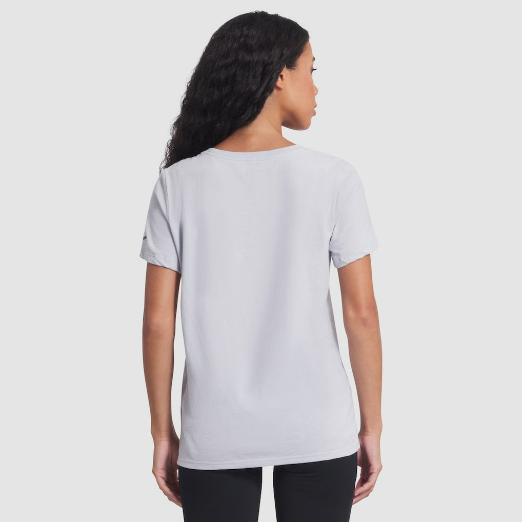 New England Patriots Women's 2025 Rivalries Collection Slub Dri-FIT T-Shirt Silver | Nike for Sale