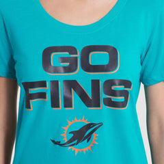 Miami Dolphins Women's 2025 Rivalries Collection Slub Dri-FIT T-Shirt Turbo Green | Nike for Sale