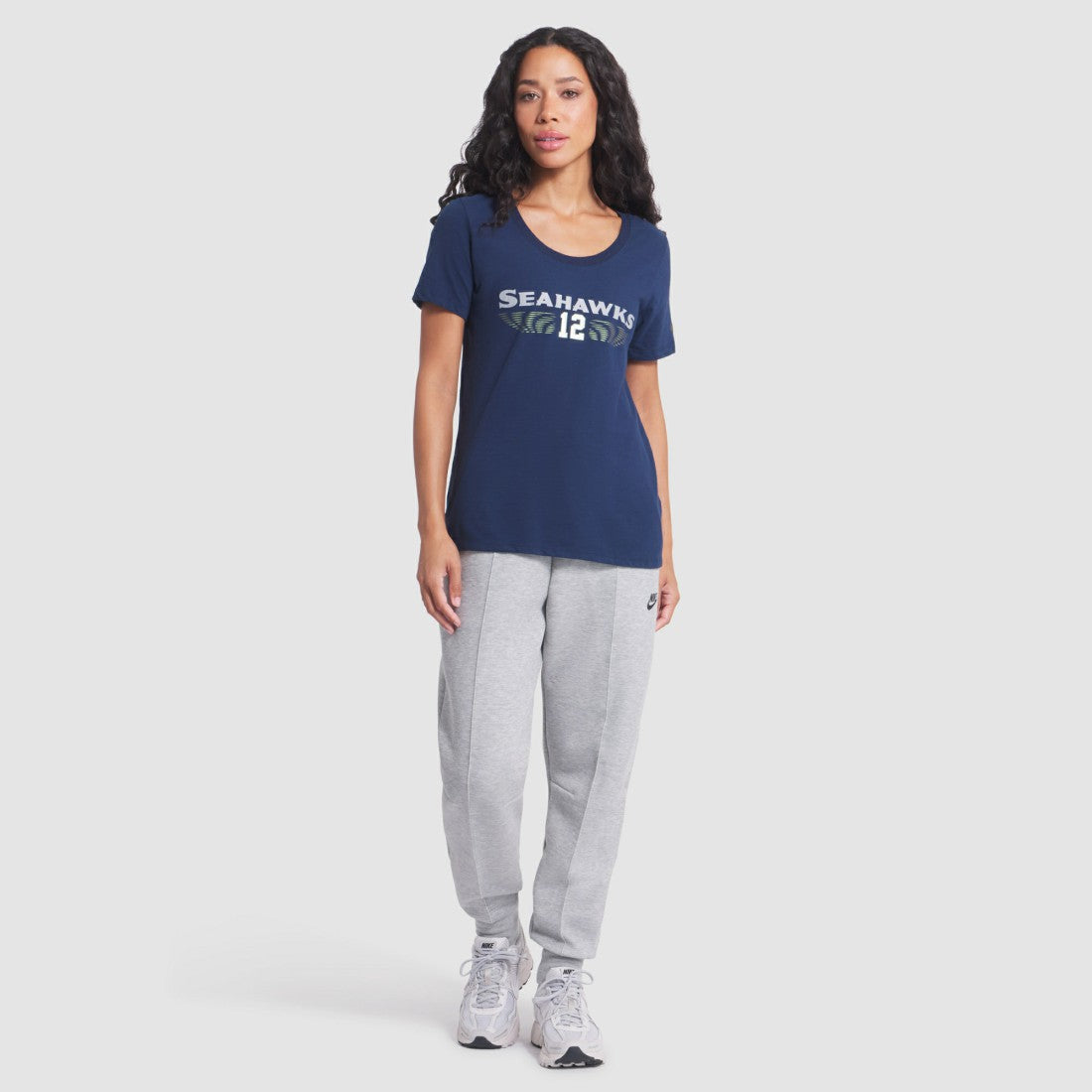 Seattle Seahawks Women's 2025 Rivalries Collection Slub Dri-FIT T-Shirt College Navy | Nike for Sale