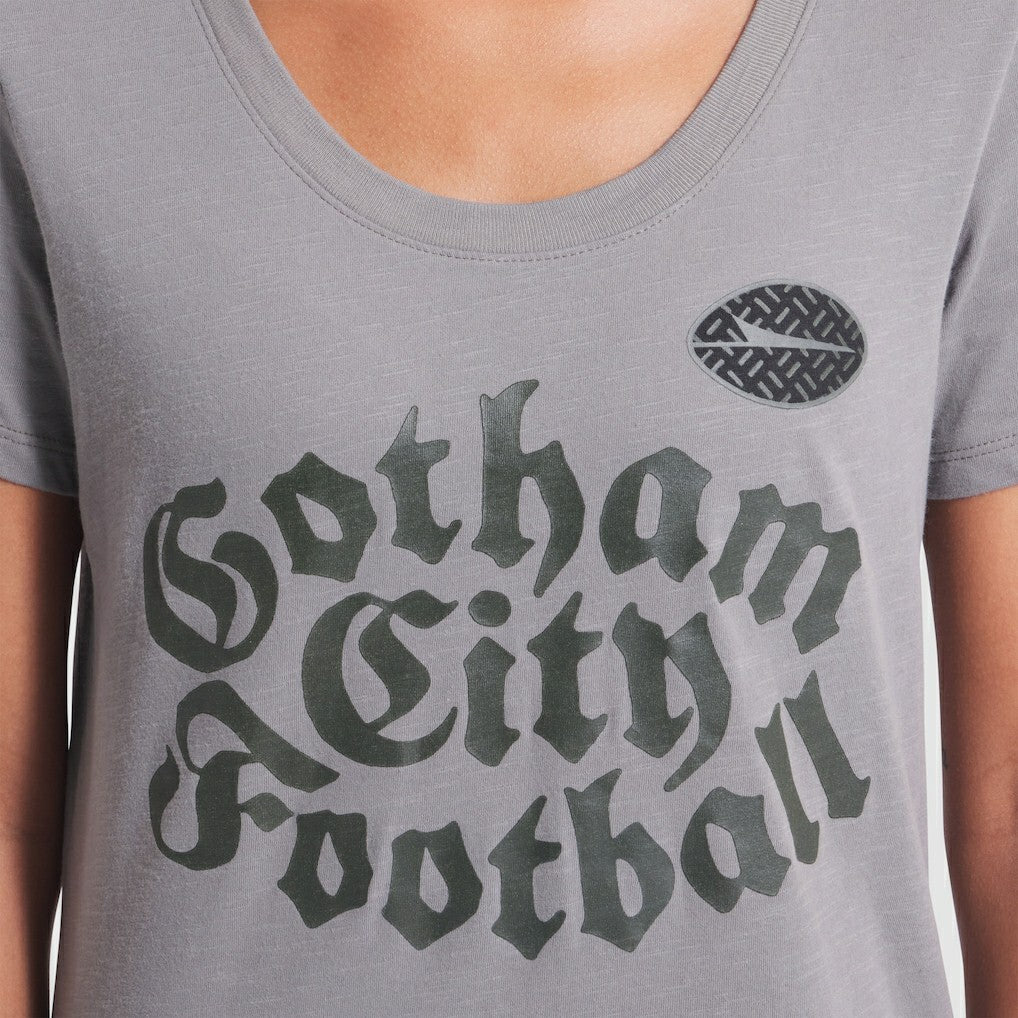 New York Jets Women's 2025 Rivalries Collection Slub Dri-FIT T-Shirt Iron Ore | Nike for Sale
