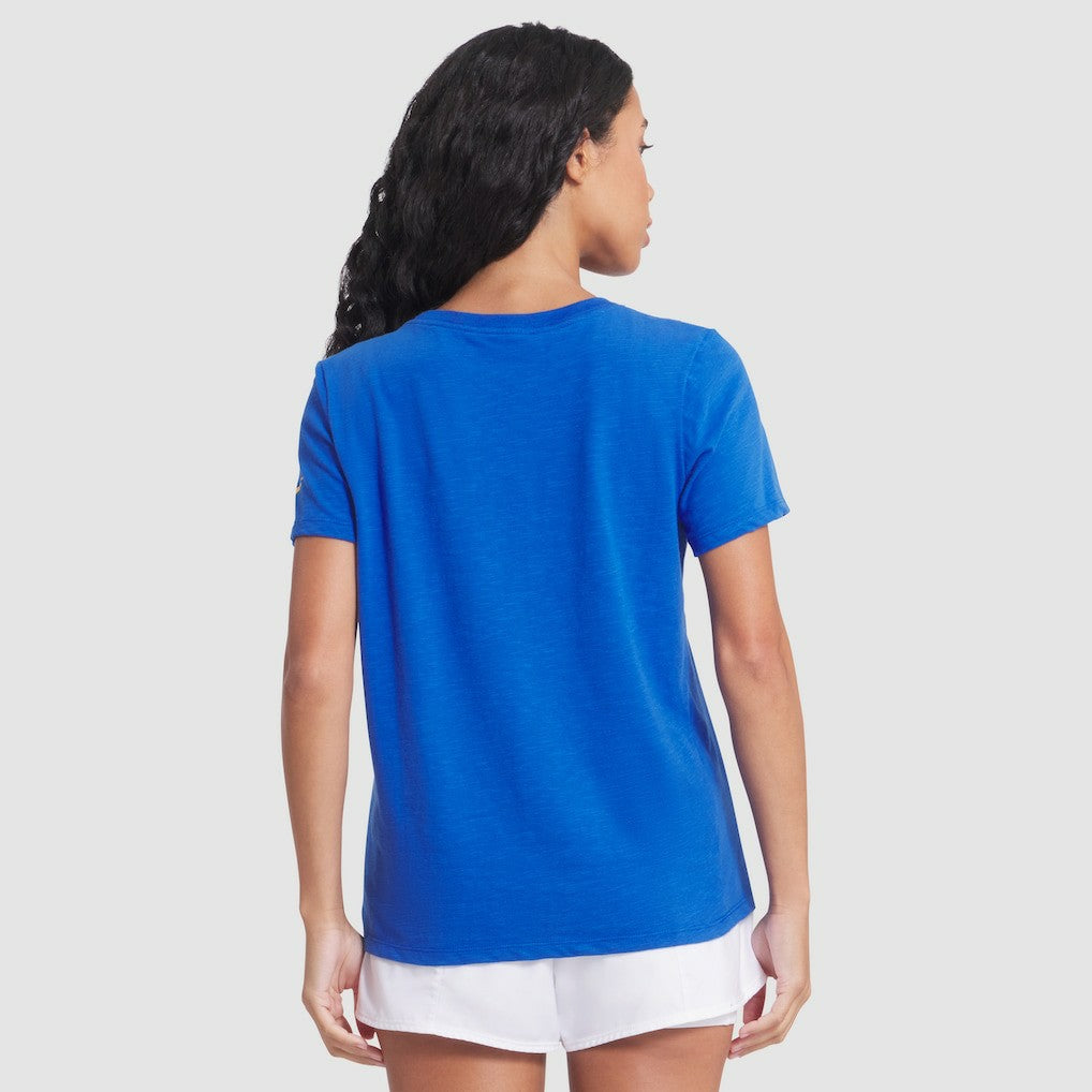 Los Angeles Rams Women's 2025 Rivalries Collection Slub Dri-FIT T-Shirt Royal | Nike for Sale
