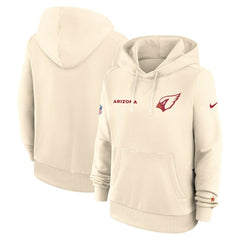 Arizona Cardinals Women's 2025 Rivalries Collection Standard Issue Sideline Dri-FIT Hoodie Natural | Nike for Sale