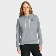Seattle Seahawks Women's 2025 Rivalries Collection Standard Issue Sideline Dri-FIT Hoodie Wolf Gray | Nike for Sale