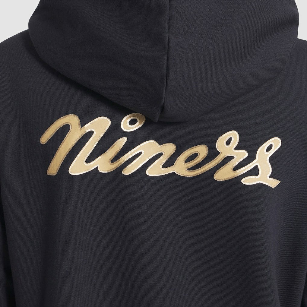 San Francisco 49ers Women's 2025 Rivalries Collection Standard Issue Sideline Dri-FIT Hoodie Black | Nike for Sale