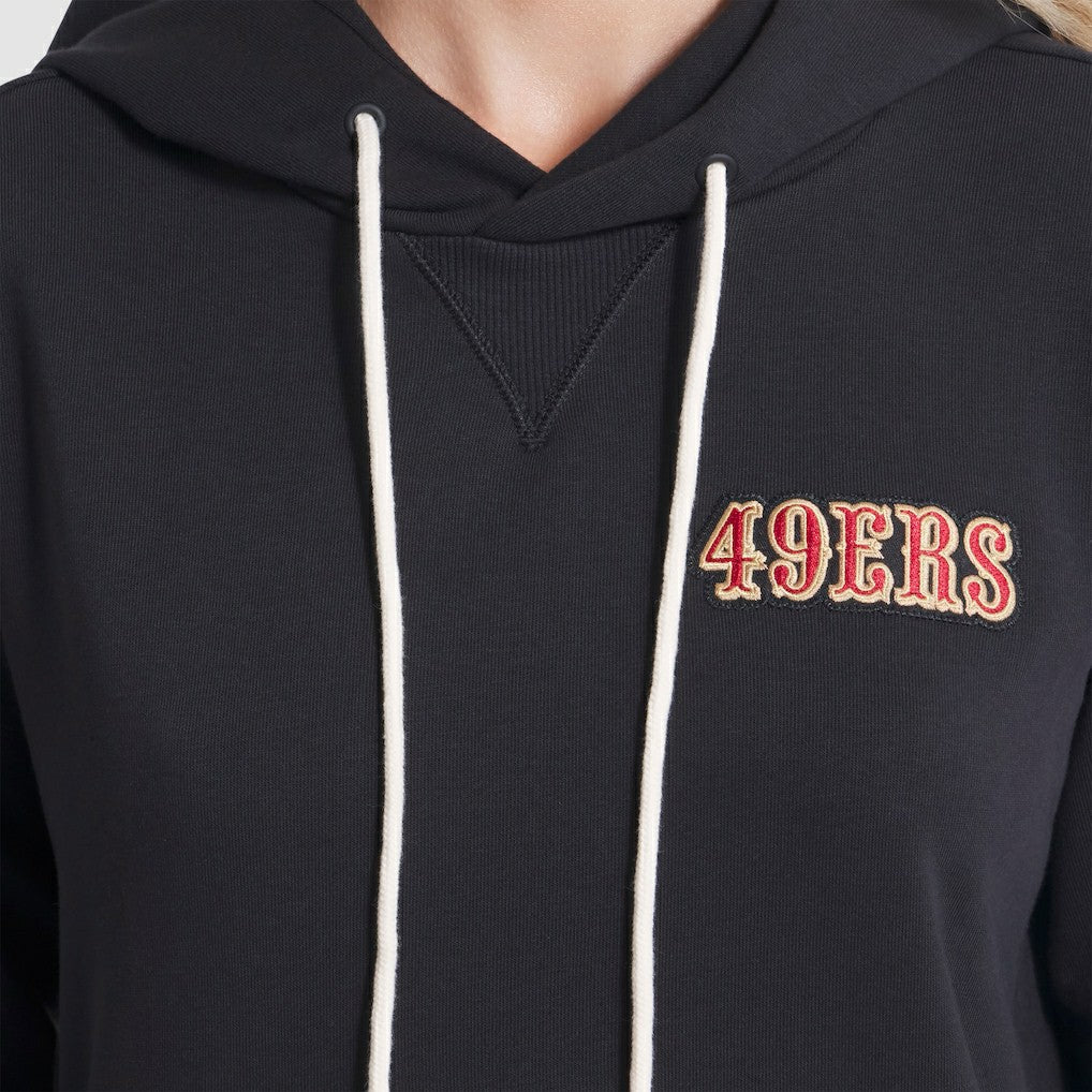 San Francisco 49ers Women's 2025 Rivalries Collection Standard Issue Sideline Dri-FIT Hoodie Black | Nike for Sale
