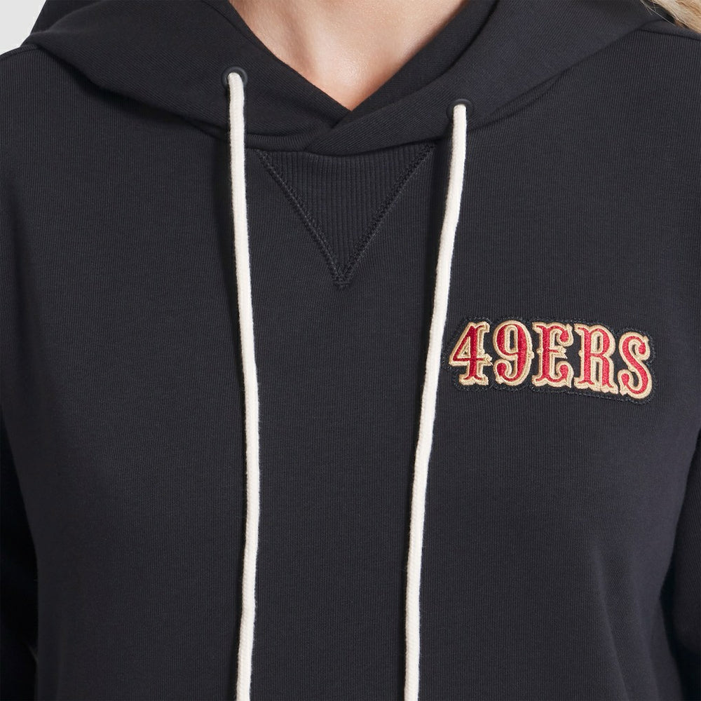San Francisco 49ers Women's 2025 Rivalries Collection Standard Issue Sideline Dri-FIT Hoodie Black | Nike for Sale