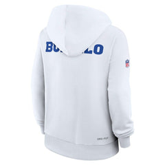 Buffalo Bills Women's 2025 Rivalries Collection Standard Issue Sideline Dri-FIT Hoodie White | Nike for Sale