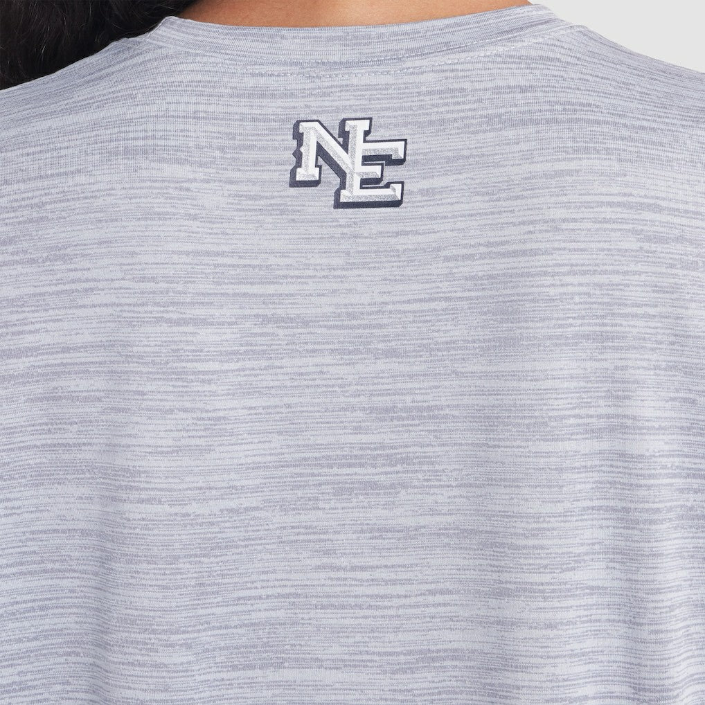 New England Patriots Women's 2025 Rivalries Collection Sideline Velocity Dri-FIT T-Shirt Silver | Nike for Sale