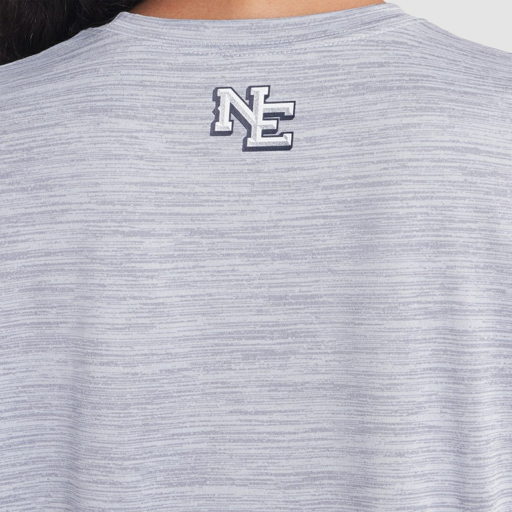 New England Patriots Women's 2025 Rivalries Collection Sideline Velocity Dri-FIT T-Shirt Silver | Nike for Sale