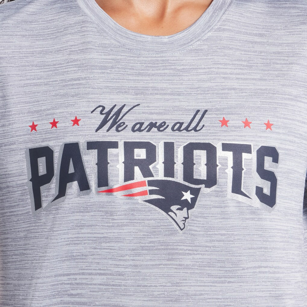 New England Patriots Women's 2025 Rivalries Collection Sideline Velocity Dri-FIT T-Shirt Silver | Nike for Sale