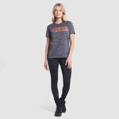 San Francisco 49ers Women's 2025 Rivalries Collection Sideline Velocity Dri-FIT T-Shirt Heather Charcoal | Nike for Sale