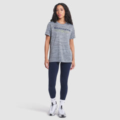 Seattle Seahawks Women's 2025 Rivalries Collection Sideline Velocity Dri-FIT T-Shirt Wolf Gray | Nike for Sale