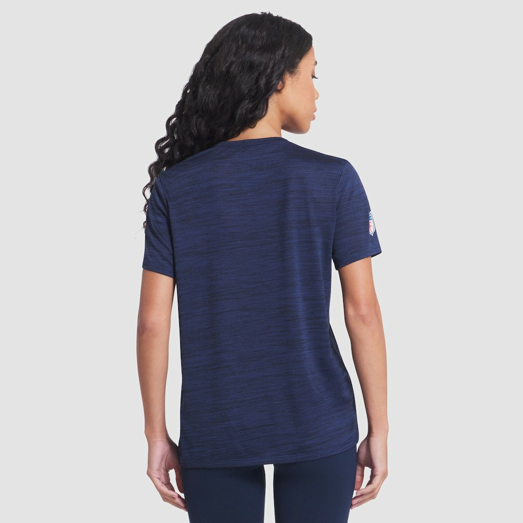 Los Angeles Rams Women's 2025 Rivalries Collection Sideline Velocity Dri-FIT T-Shirt Midnight Blue | Nike for Sale