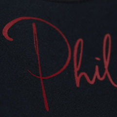 Philadelphia Phillies Mitchell & Ness Women's Cooperstown Collection Blocked Fleece Pullover Sweatshirt- Burgundy/Black Pullover - MLB