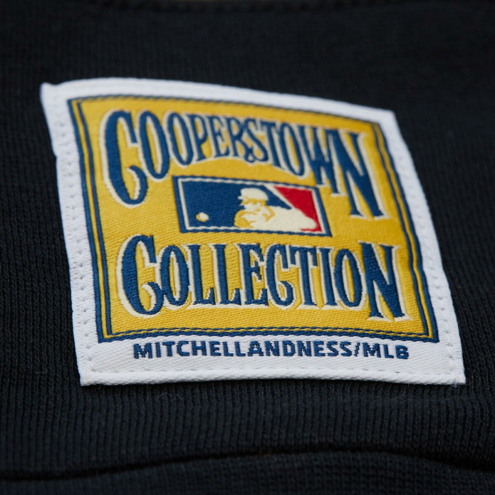 Los Angeles Dodgers Mitchell & Ness Women's Cooperstown Collection Blocked Fleece Pullover Sweatshirt- Gray/Black Pullover - MLB
