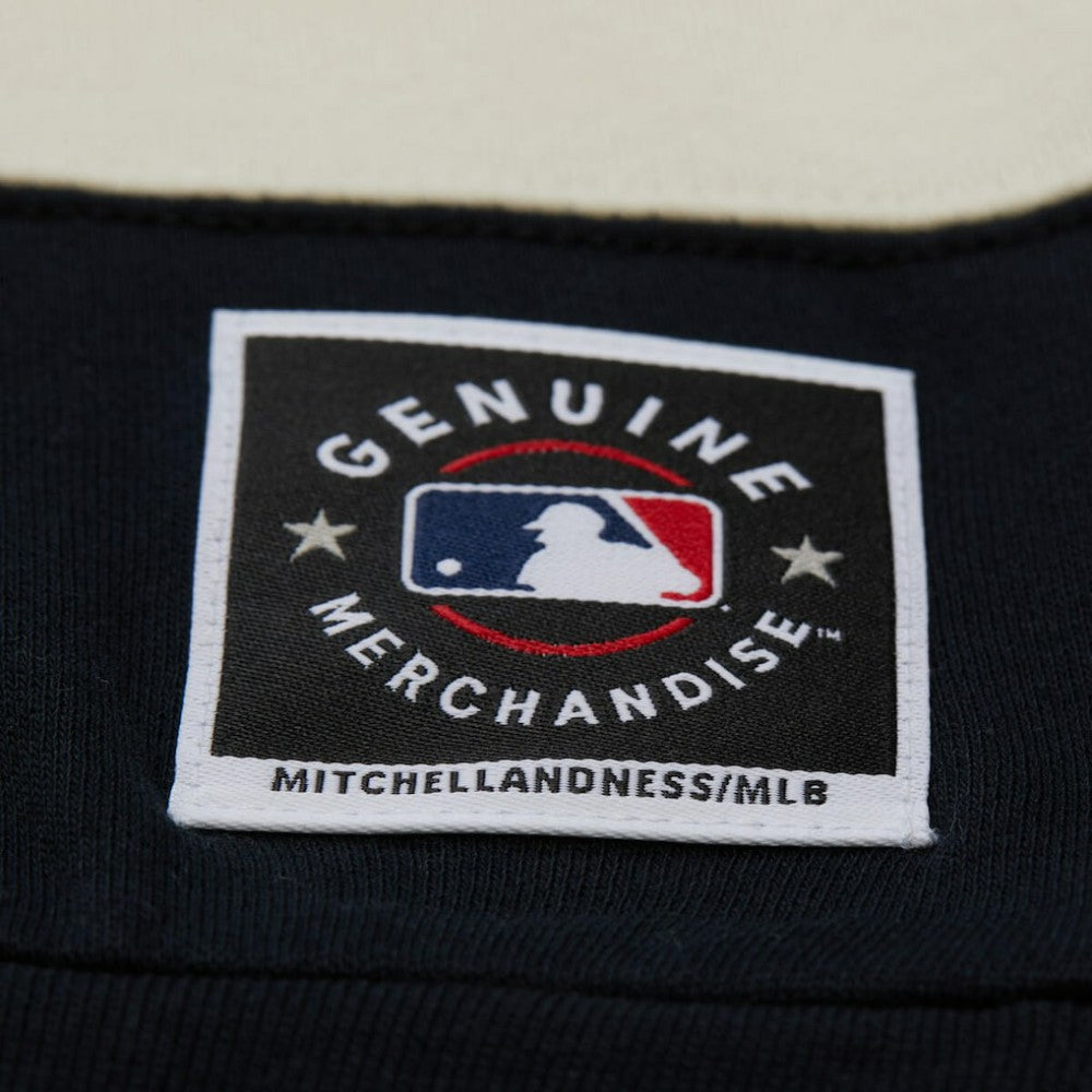 Minnesota Twins Mitchell & Ness Women's Cooperstown Collection Blocked Fleece Pullover Sweatshirt- Navy/Black Pullover - MLB