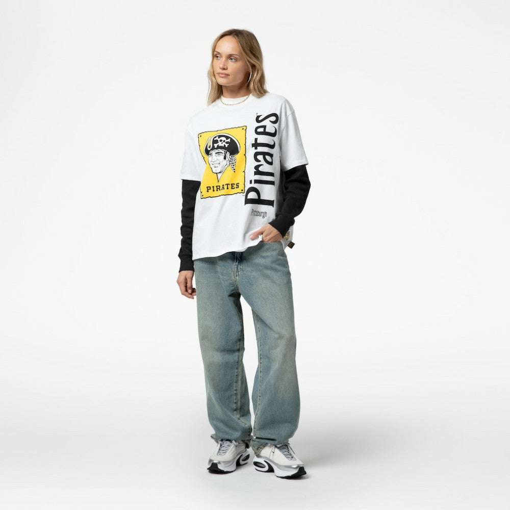 Pittsburgh Pirates Mitchell & Ness Women's Cooperstown Collection Boyfriend T-Shirt - MLB