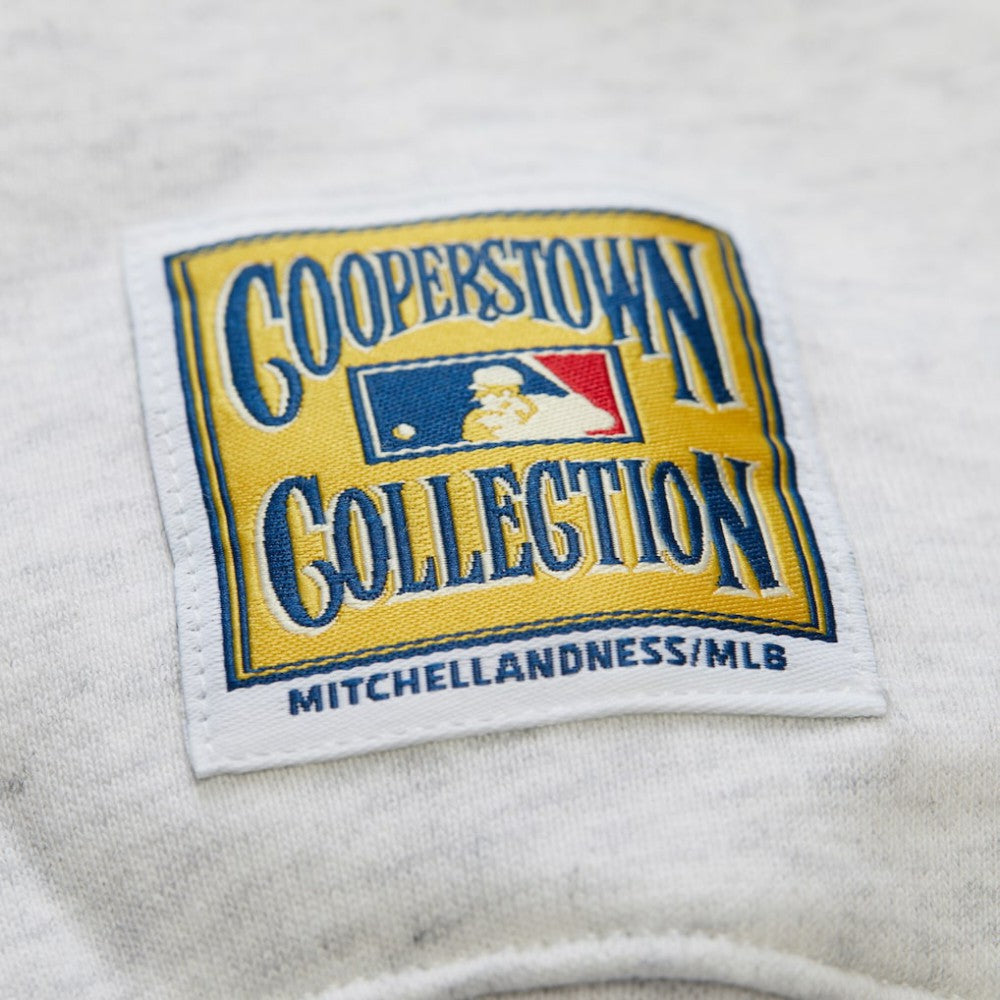 Atlanta Braves Mitchell & Ness Women's Cropped Toggle Pullover Sweatshirt - MLB