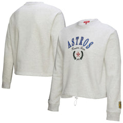 Houston Astros Mitchell & Ness Women's Cropped Toggle Pullover Sweatshirt - MLB