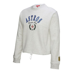 Houston Astros Mitchell & Ness Women's Cropped Toggle Pullover Sweatshirt - MLB