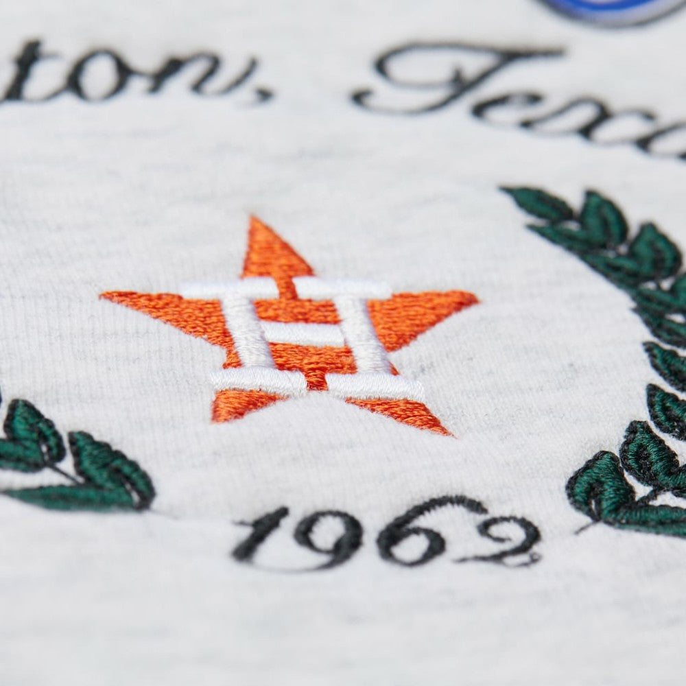 Houston Astros Mitchell & Ness Women's Cropped Toggle Pullover Sweatshirt - MLB