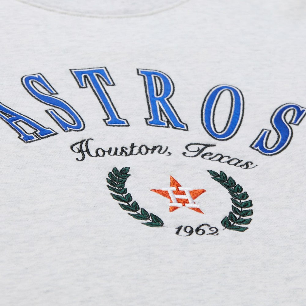 Houston Astros Mitchell & Ness Women's Cropped Toggle Pullover Sweatshirt - MLB