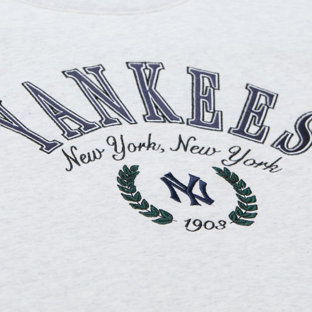 New York Yankees Mitchell & Ness Women's Cropped Toggle Pullover Sweatshirt - MLB