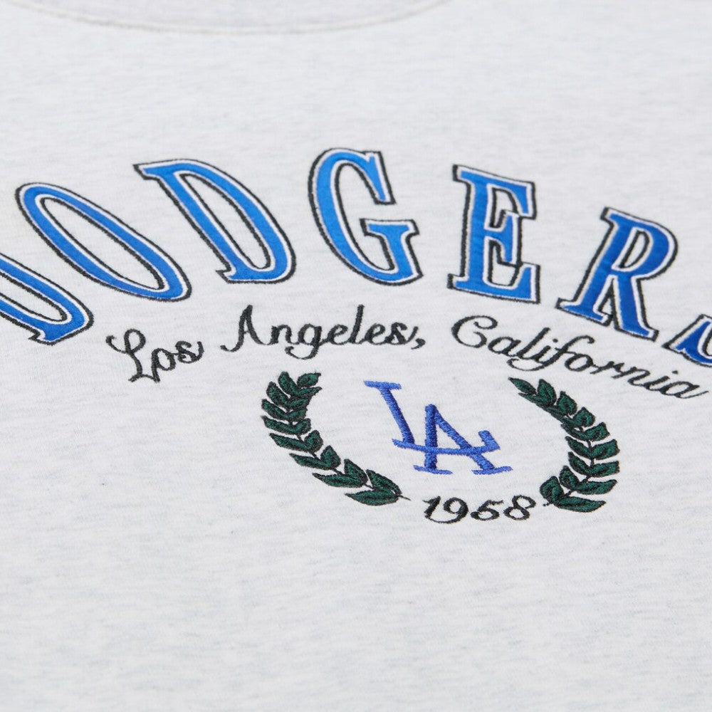 Los Angeles Dodgers Mitchell & Ness Women's Cropped Toggle Pullover Sweatshirt - MLB