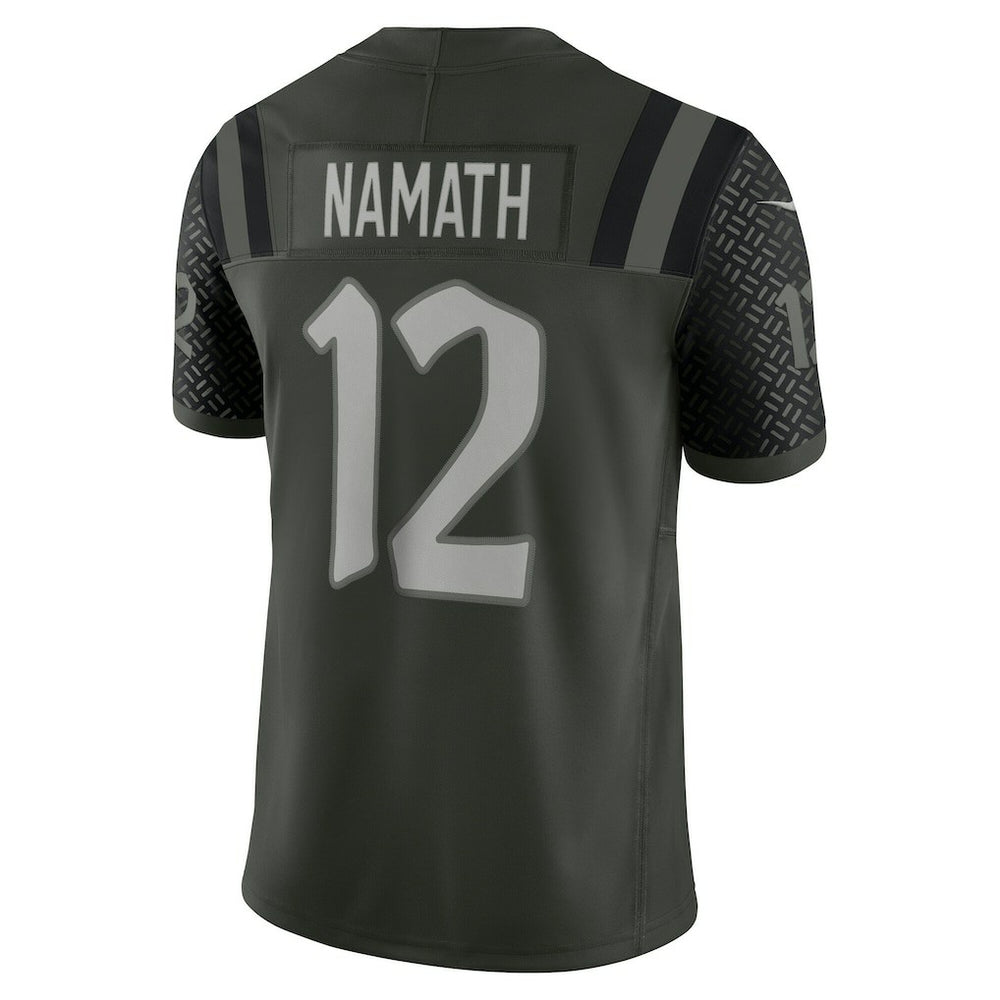 Joe Namath New York Jets 2025 Rivalries Collection Retired Player Limited Jersey Gotham Green | Nike for Sale