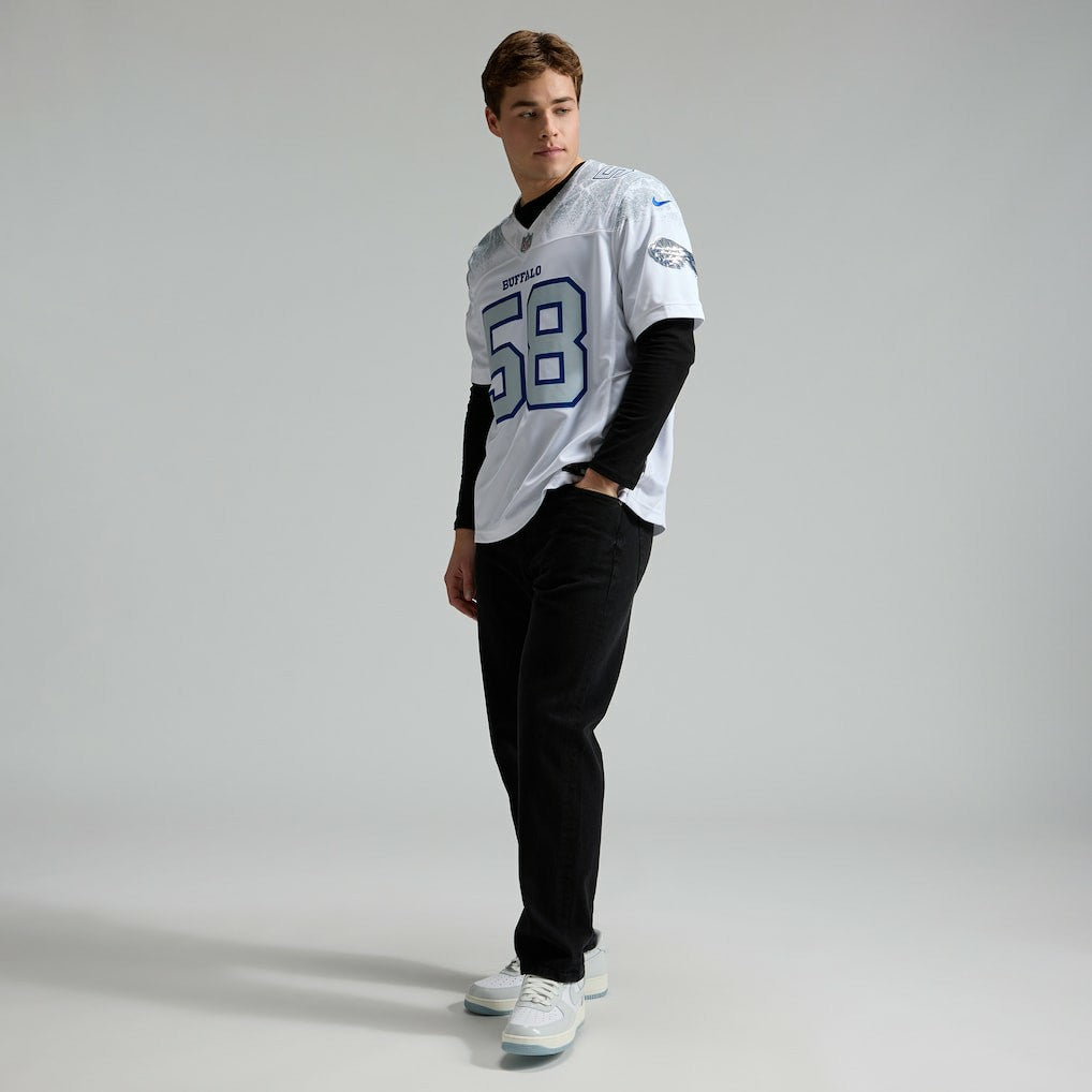 Matt Milano Buffalo Bills 2025 Rivalries Collection Limited Jersey White | Nike for Sale