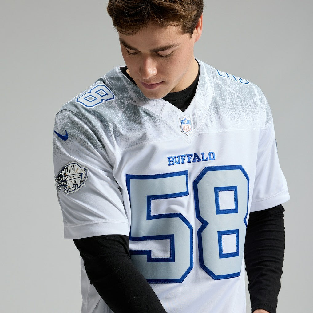 Matt Milano Buffalo Bills 2025 Rivalries Collection Limited Jersey White | Nike for Sale