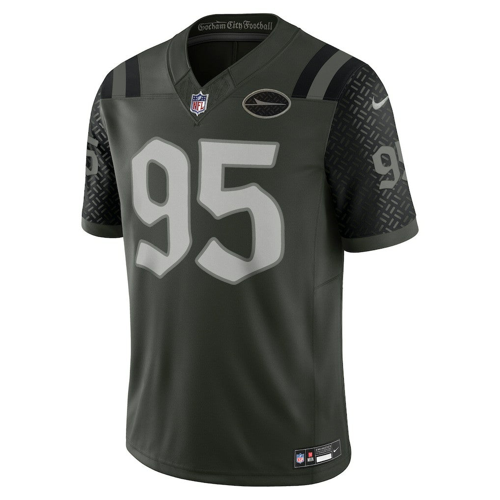 Quinnen Williams New York Jets 2025 Rivalries Collection Limited Jersey Gotham Green | Nike for Sale