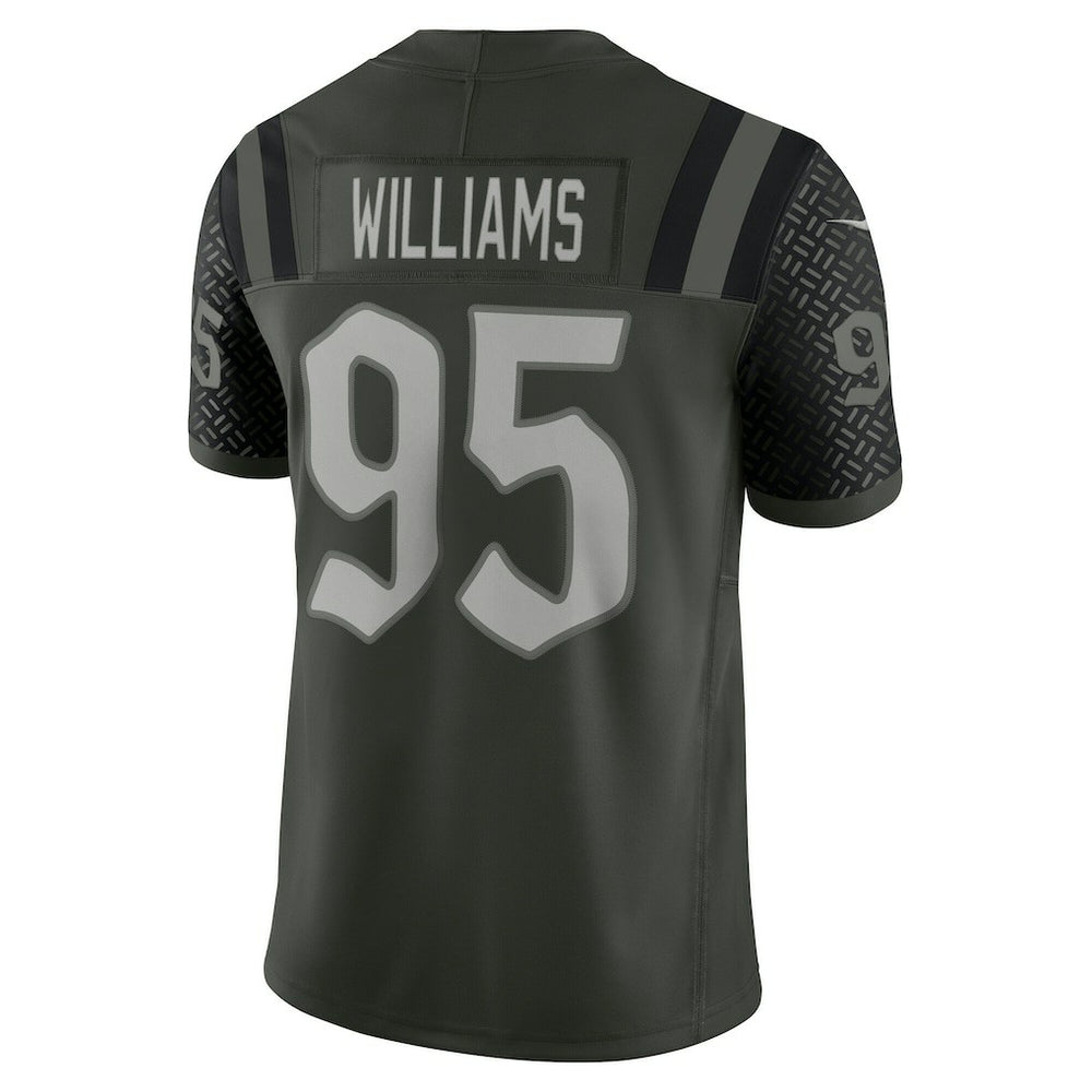 Quinnen Williams New York Jets 2025 Rivalries Collection Limited Jersey Gotham Green | Nike for Sale